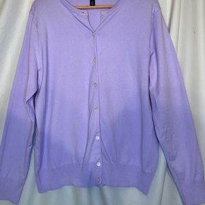 Lands’ End button down cardigan